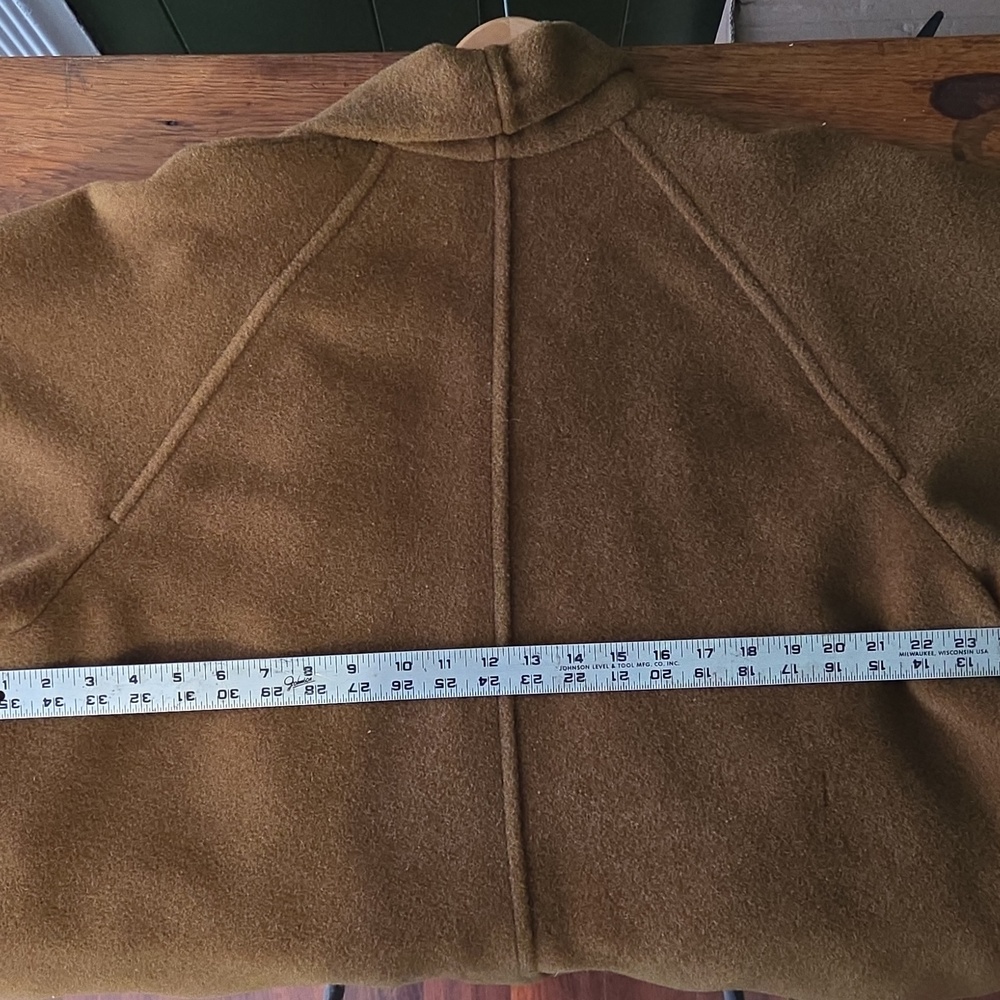 MaxMara Brown Coat with Orange Lining - Picture 6 of 11